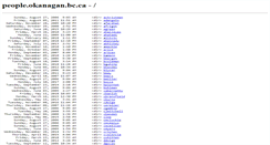 Desktop Screenshot of people.okanagan.bc.ca